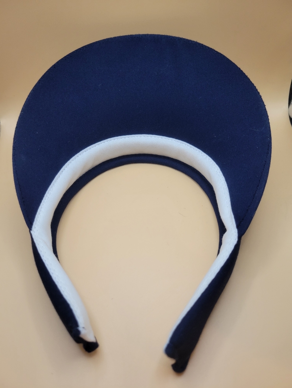 Navy Padded Visor with Tail Embroidery - Picture 3 of 5